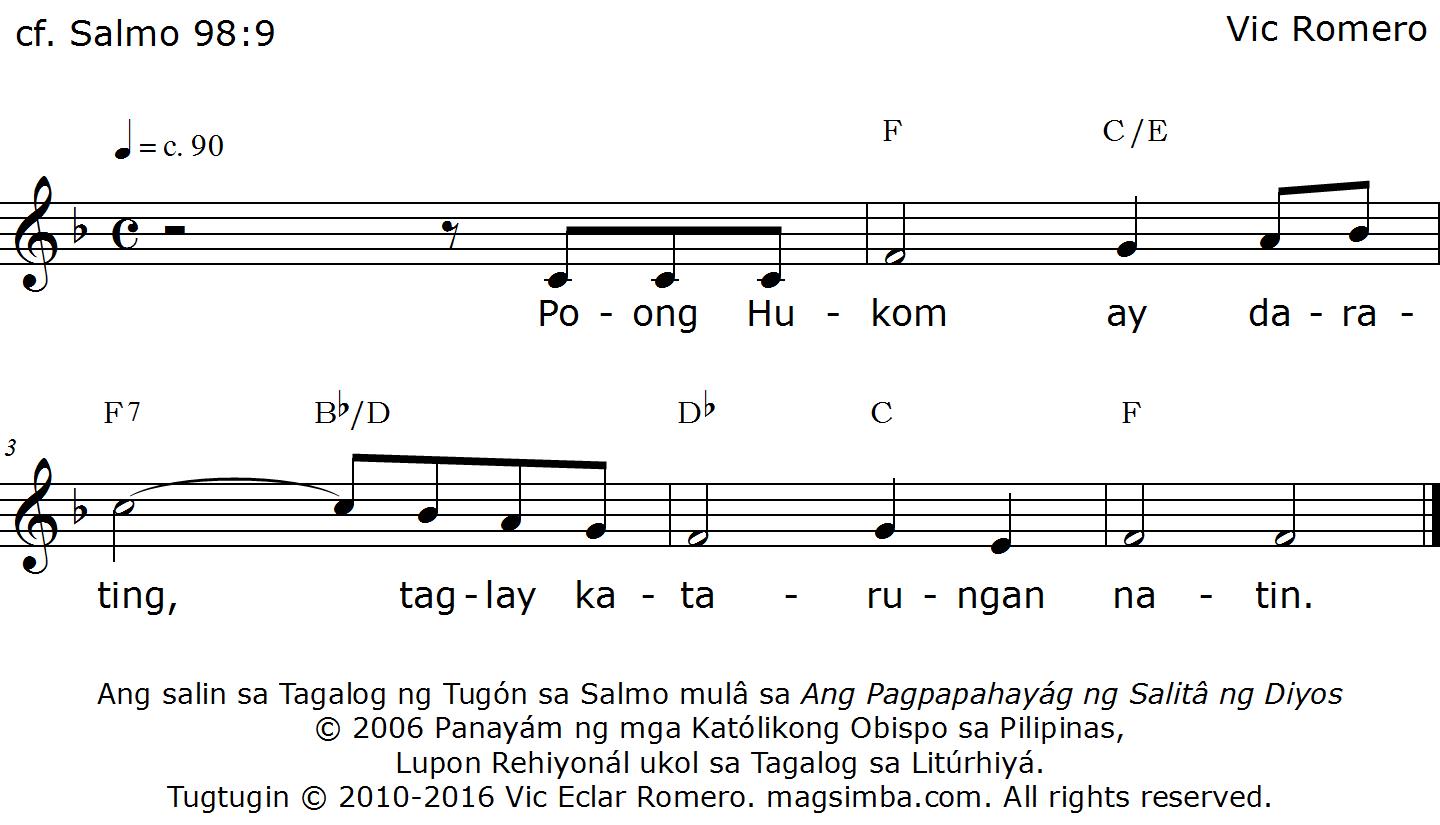 Poong Hukom ay darating, taglay katarungan 
natin.jpg